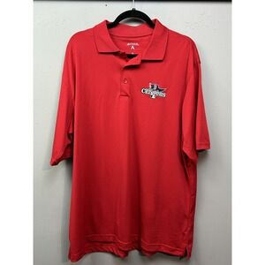 Boston Red Sox Polo Shirt Mens XL Red MLB Baseball 2013 World Series Champions